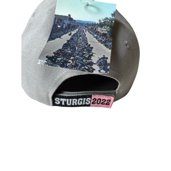 Sturgis | NWT Year 2022  - 82nd Annual Rally & Races Ball Cap Black & Pink - Picture 2 of 3